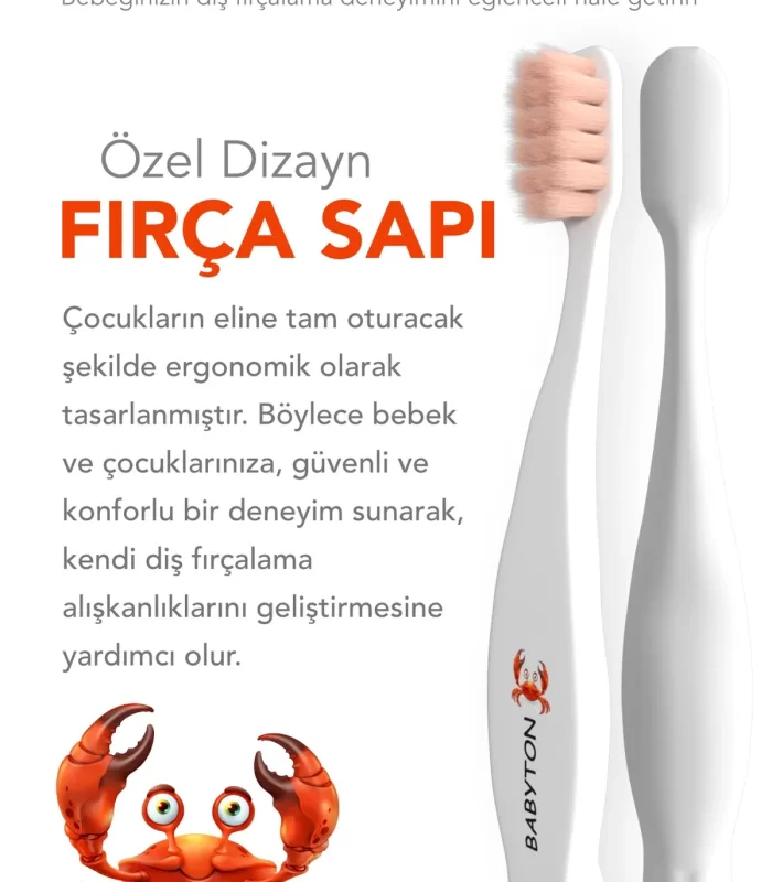 Babyton Bio Ultra Yumuşak Çocuk Diş Fırçası Yengeç