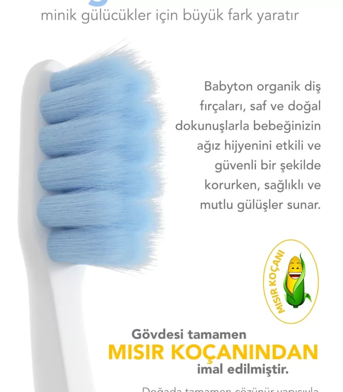 Babyton Bio Ultra Yumuşak Çocuk Diş Fırçası Zebra