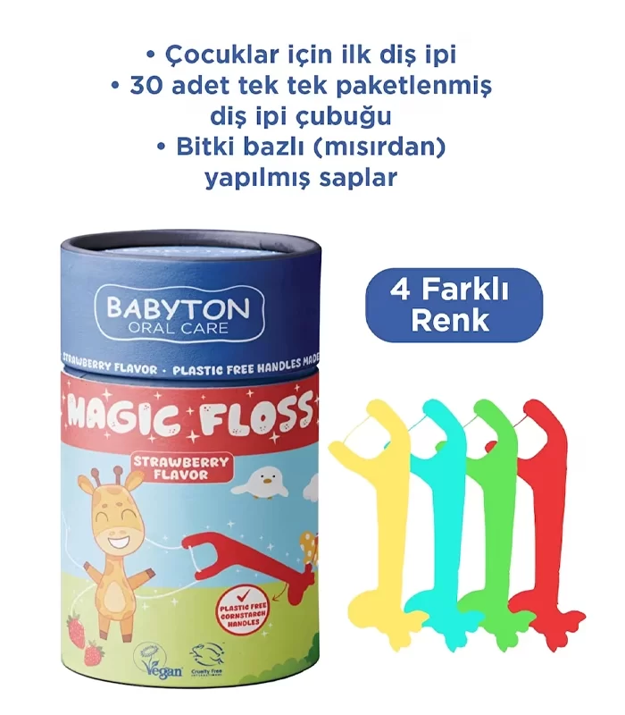 Babyton Çocuklar İçin Diş İpi