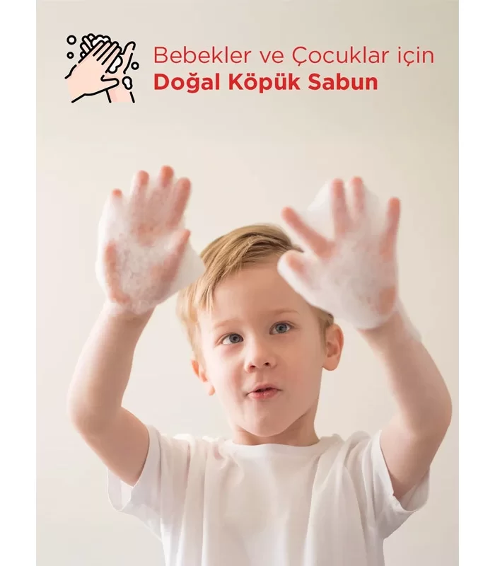 Babyton Çocuklar İçin Doğal Köpük Sabun Çilek