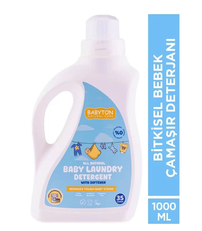 Babyton Doğal Bebek Çamaşır Sabunu Bitkisel Deterjan 1000 Ml