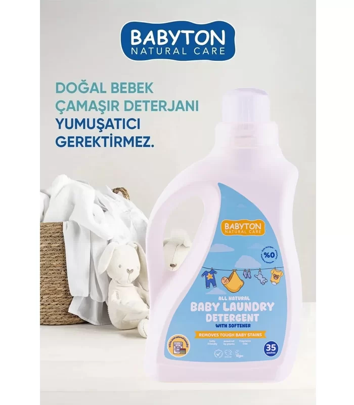Babyton Doğal Bebek Çamaşır Sabunu Bitkisel Deterjan 1000 Ml