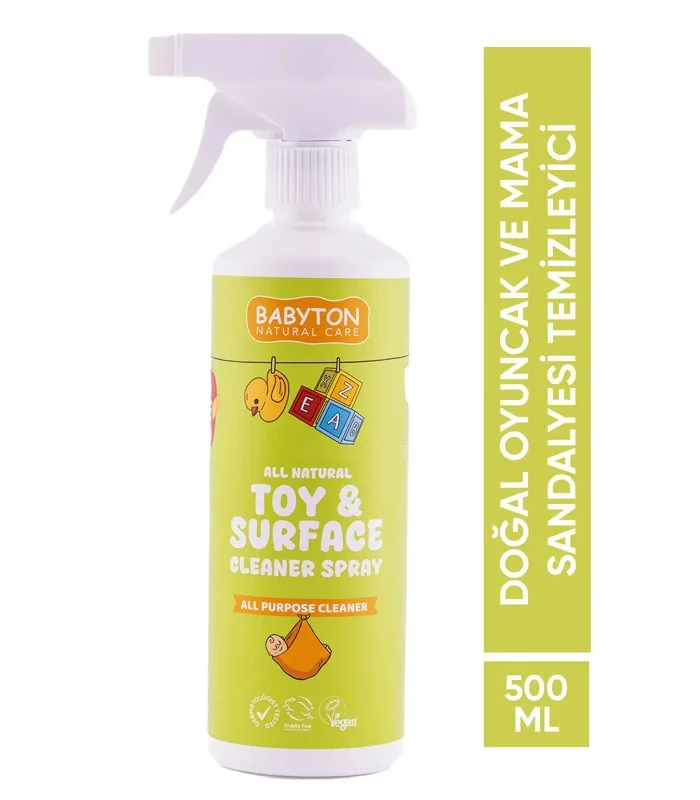 Babyton Doğal Oyuncak Ve Mama Sandalyesi Temizleyici Sprey 500 Ml