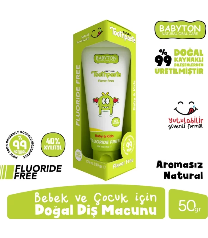 Babyton Organik Doğal Natural Diş Macunu 50 Gr