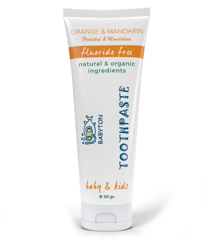 Babyton Organik Doğal Portakal & Mandalina Aromalı Diş Macunu 50 Gr