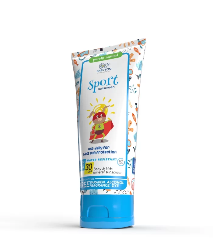 Babyton Bebek ve Çocuklar İçin Suya Dayanıklı Güneş Koruyucu Krem 100 ml