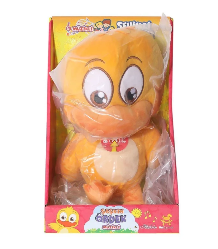 BAL-55115 Şaşkın Ördek Müzikli Peluş Sevimli Dostlar -Özaydınlar