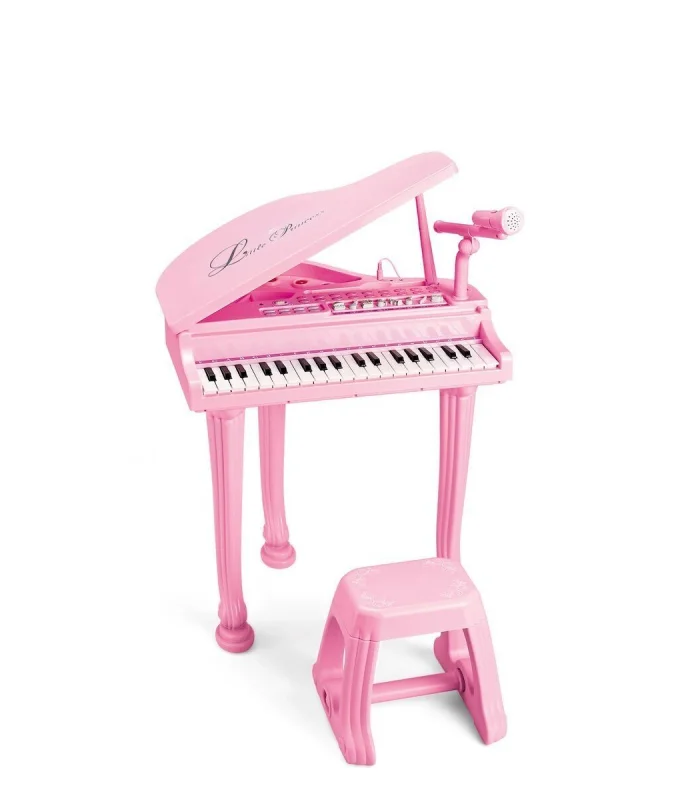 BAO-1403 0213  Mikrofonlu 37 Tuşlu Mp3 Çalar Büyük Pembe Piyano
