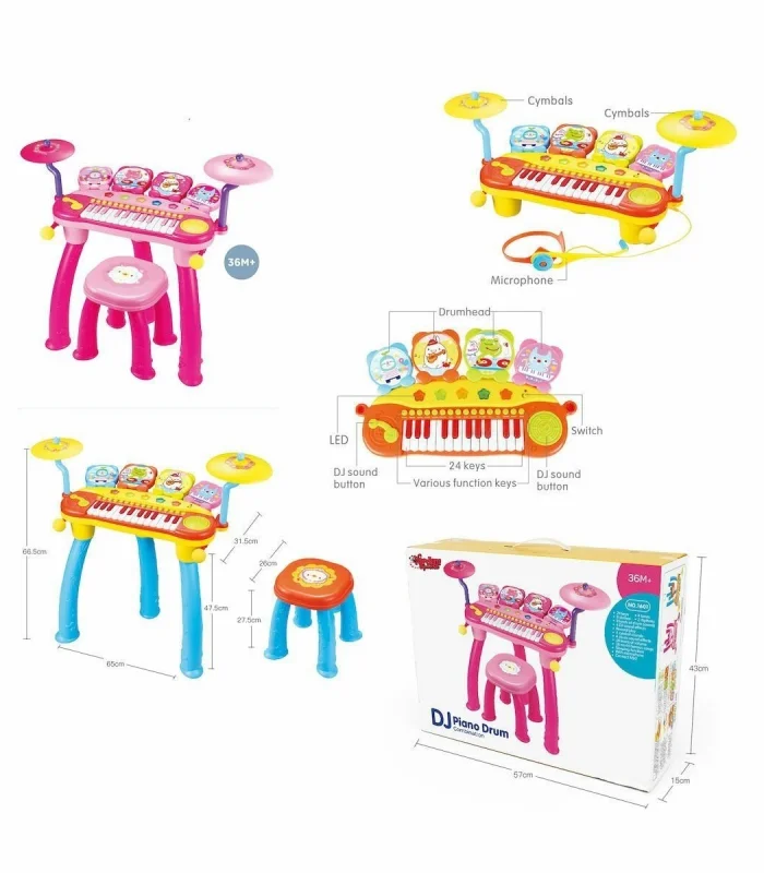 BAO-1601 24 Tuşlu DJ Piano Davul Mp3 -Vardem