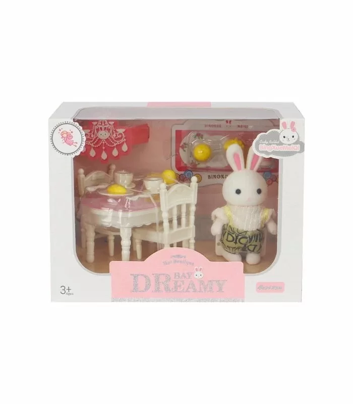 Bay Dreamy Mini Tavşan Aksesuarlı Yemek Masası Seti