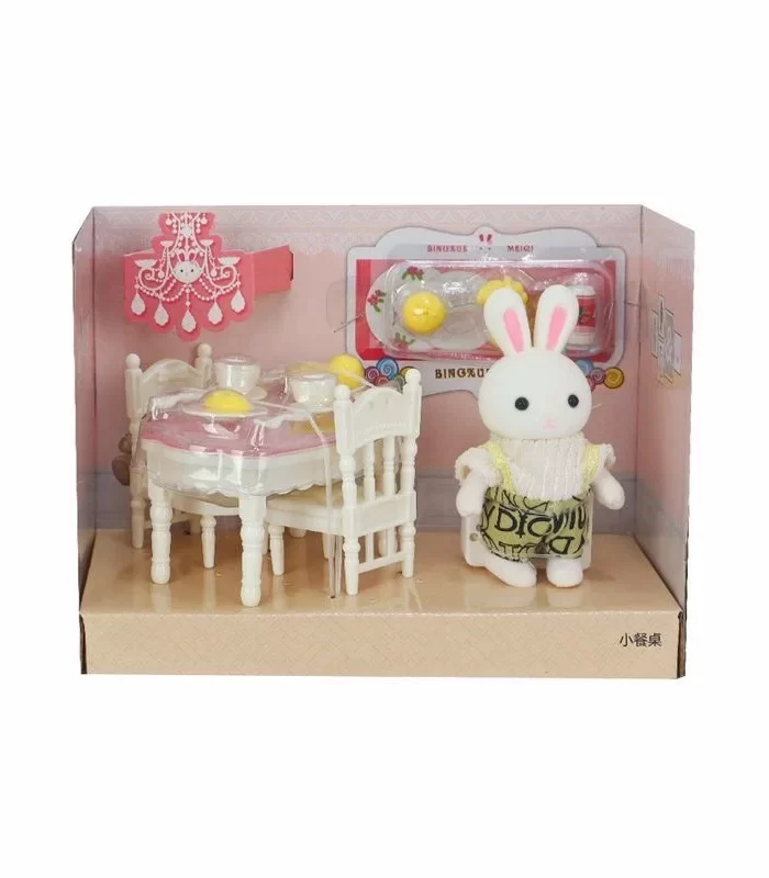 Bay Dreamy Mini Tavşan Aksesuarlı Yemek Masası Seti