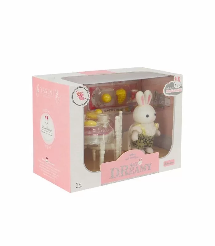 Bay Dreamy Mini Tavşan Aksesuarlı Yemek Masası Seti