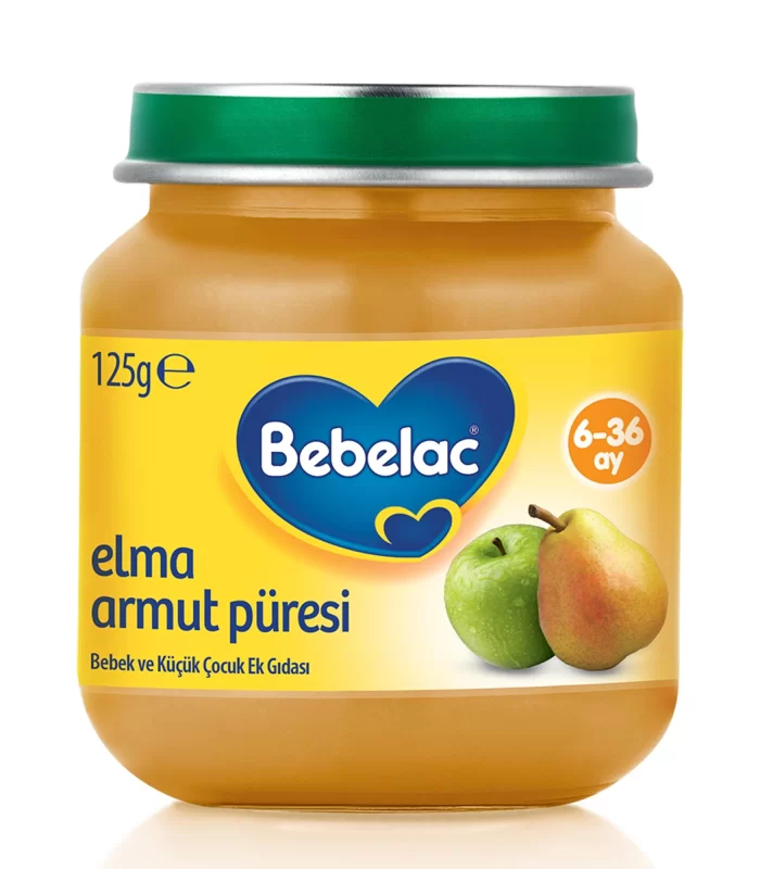 Bebelac Elma Armut Püresi Kavanoz Maması 125 Gr