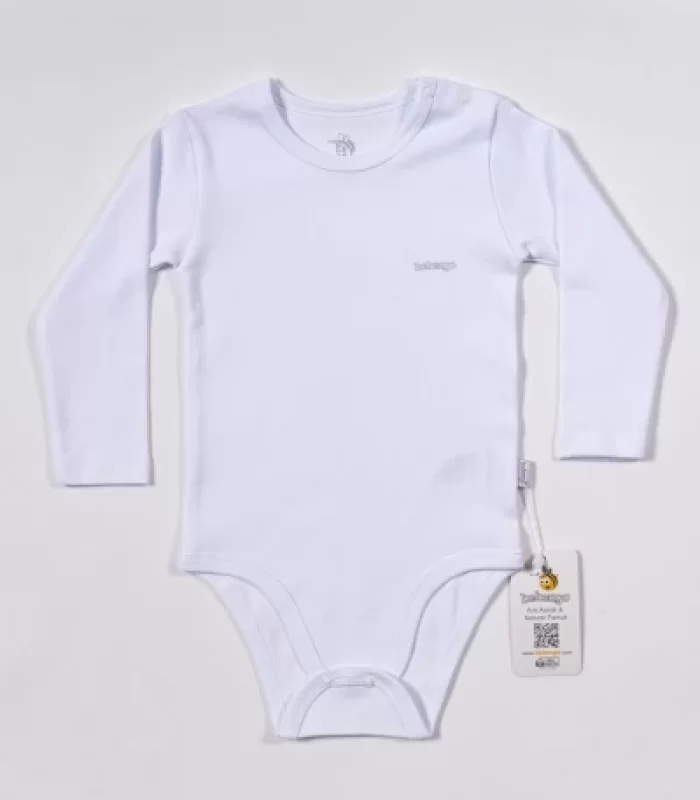 Bebengo BU4020 Basıc Uzun Kol Body Beyaz