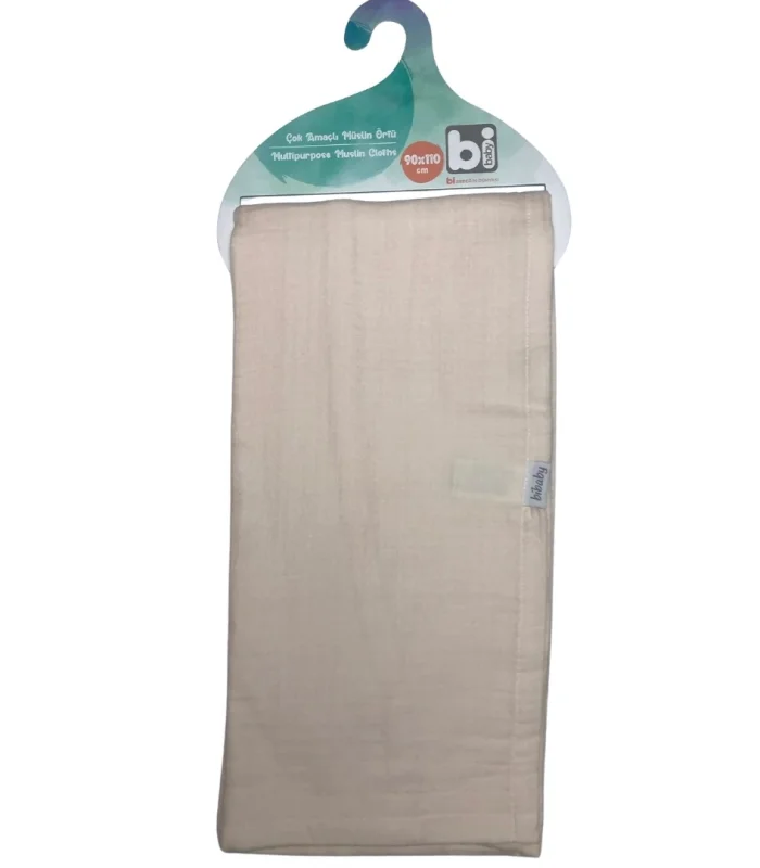 Bibaby 4 Katlı Müslin 90x110 Battaniye 64700 Somon