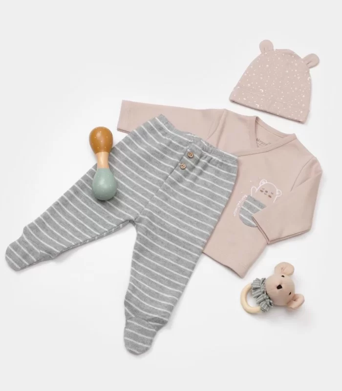 Bibaby Adventure Bear 3lü Set 73333 Latte Grimelanj