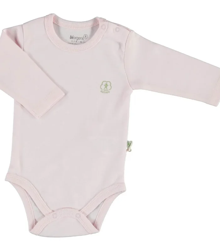 Bibaby Biorganic Basic Nature Uzun Kol Body 56883 Pembe