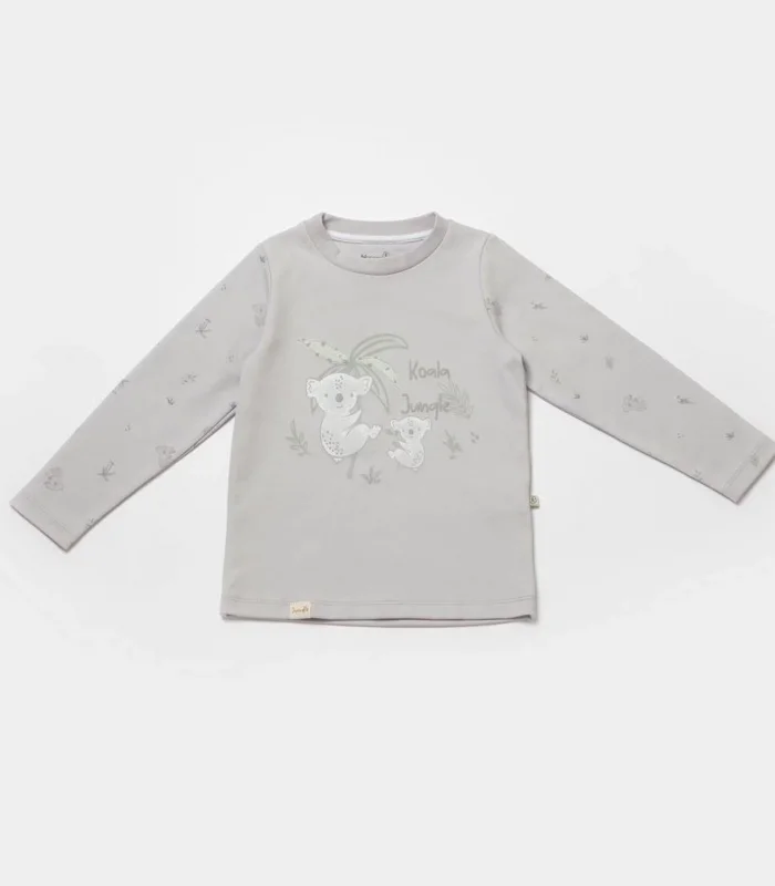 Bibaby Biorganic Koala Jumper Pijama Takım 59778 Gri