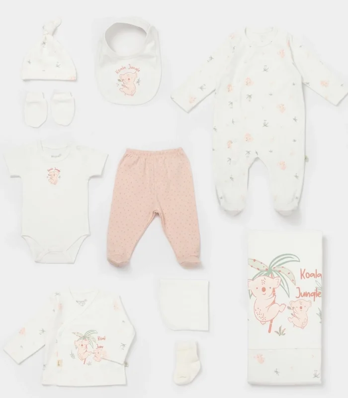 Bibaby Biorganic Koala Jungle 10lu Hastane Çıkış Seti 63226 Pembe