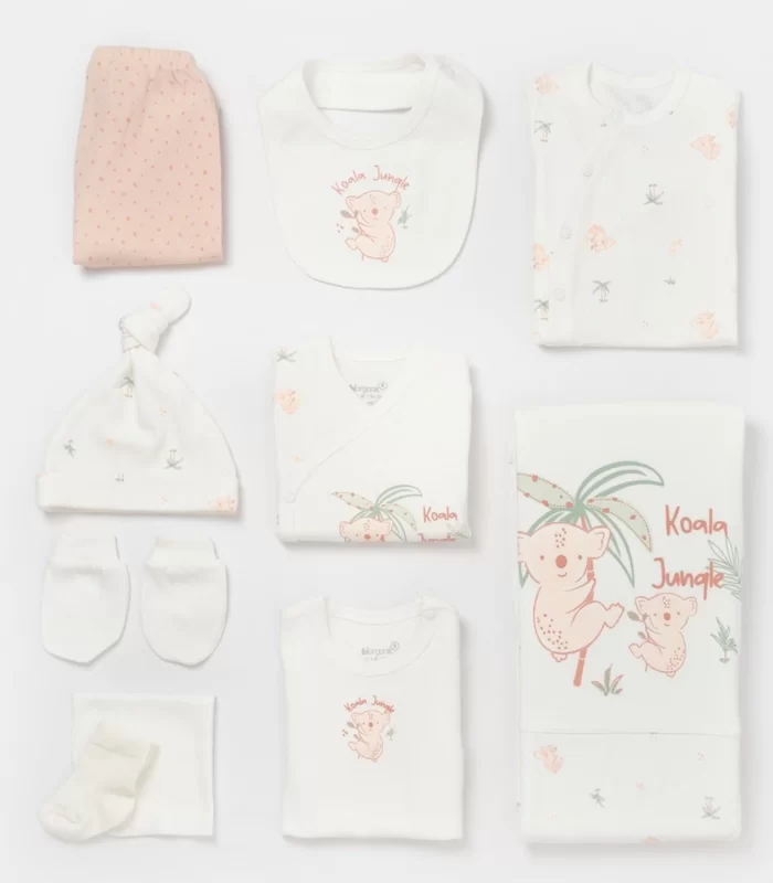 Bibaby Biorganic Koala Jungle 10lu Hastane Çıkış Seti 63226 Pembe