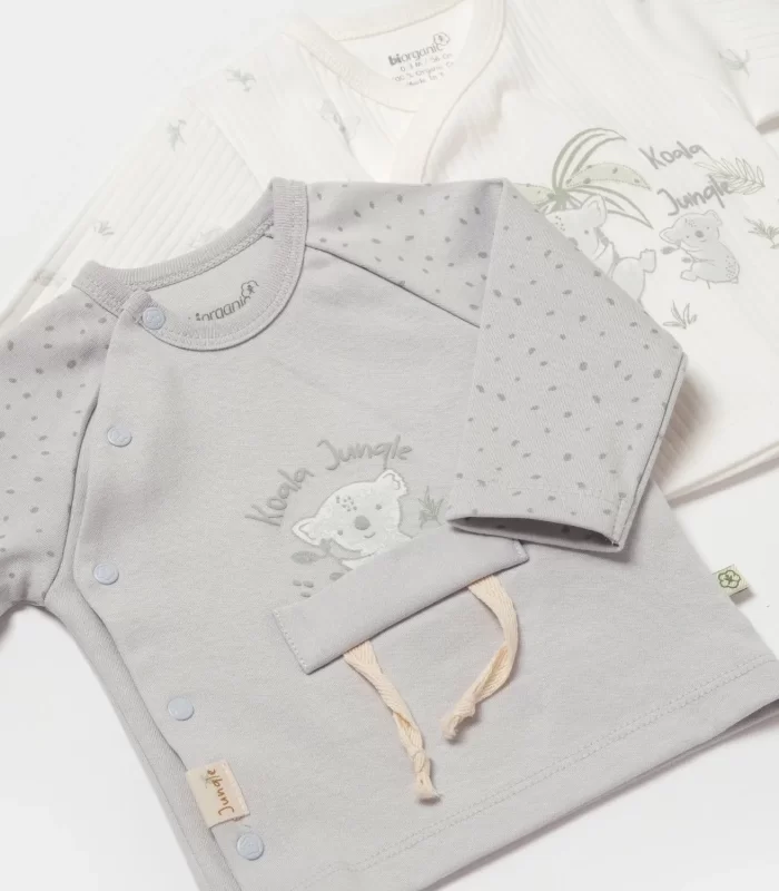 Bibaby Biorganic Koala Jungle 2Li Zıbın 73316 Gri
