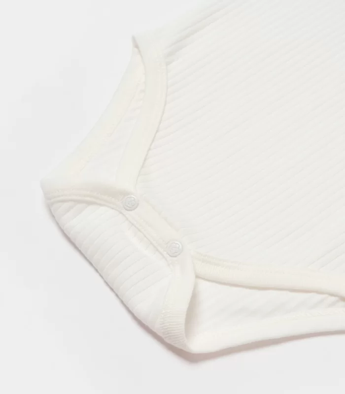 Bibaby Biorganic Koala Jungle Kısa Kol Bebek Body 56972 Gri