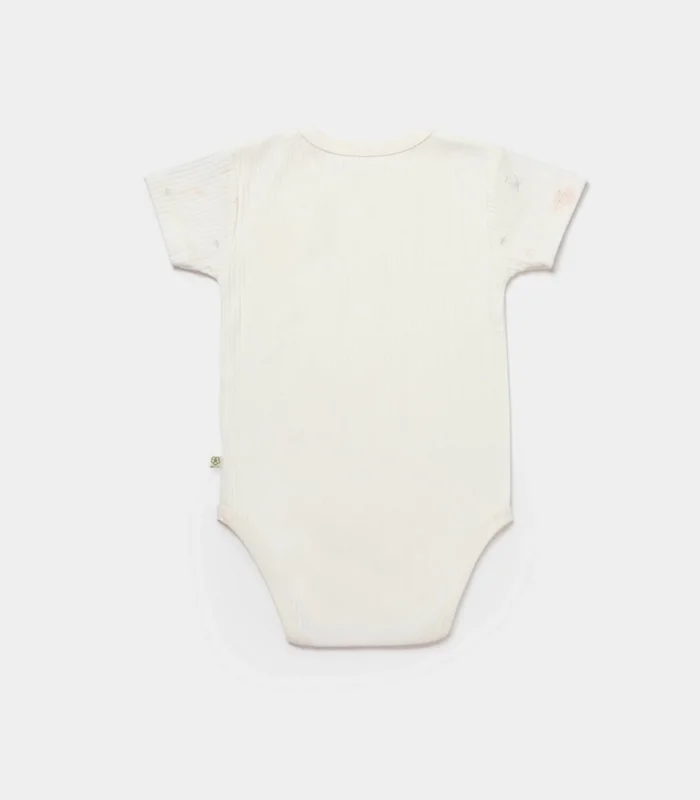 Bibaby Biorganic Koala Jungle Kısa Kol Bebek Body 56972 Pembe