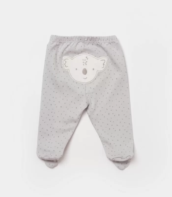 Bibaby Biorganic Koala Jungle Patikli Pantolon 57888 Gri