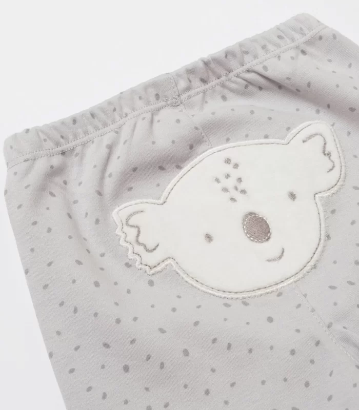 Bibaby Biorganic Koala Jungle Patikli Pantolon 57888 Gri