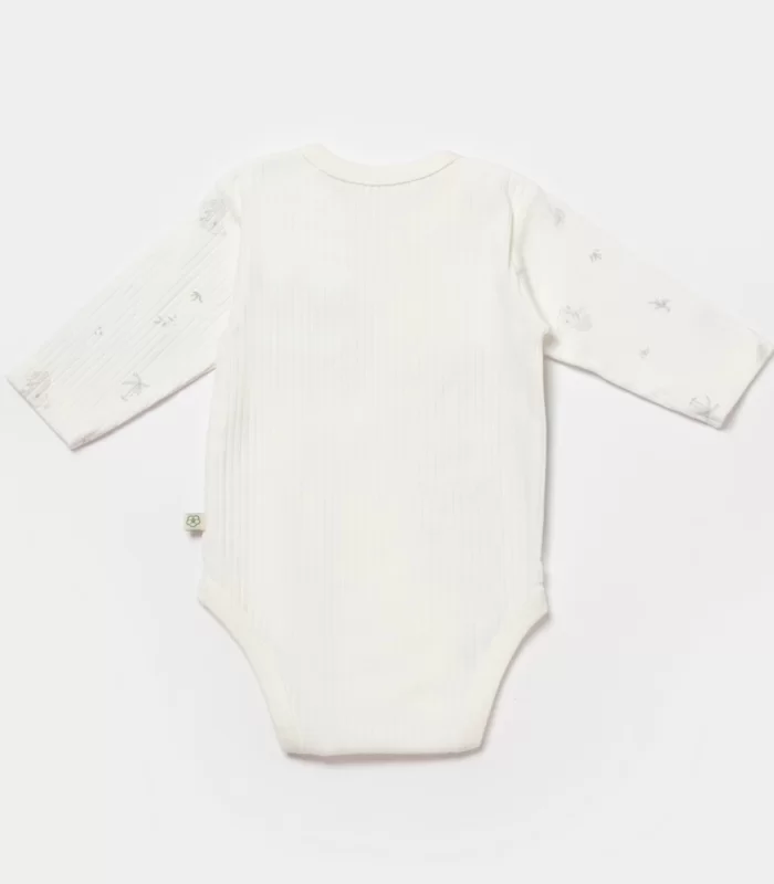 Bibaby Biorganic Koala Jungle Uzun Kol Bebek Body 56969 Gri