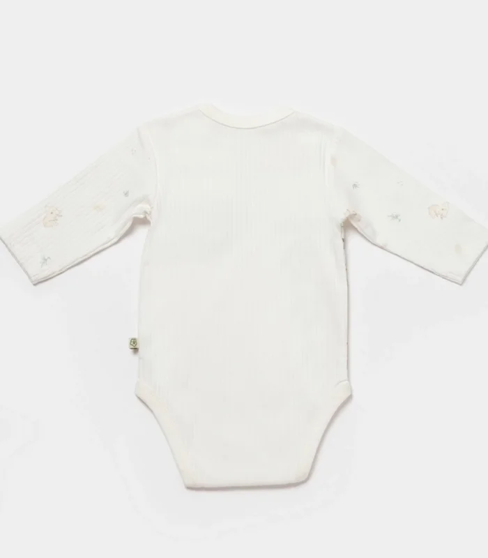 Bibaby Biorganic Koala Jungle Uzun Kol Bebek Body 56969 Mint