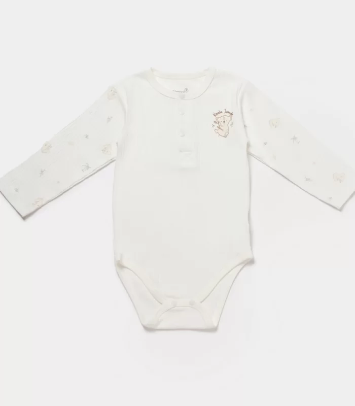 Bibaby Biorganic Koala Jungle Uzun Kol Bebek Body 56973 Mint