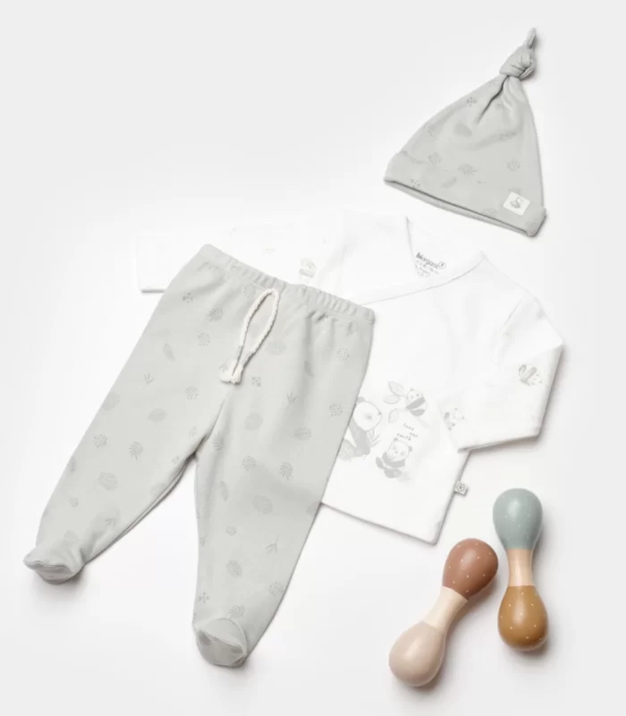 Bibaby Biorganic Love Our Earth 3 Parça Set 73345 Green