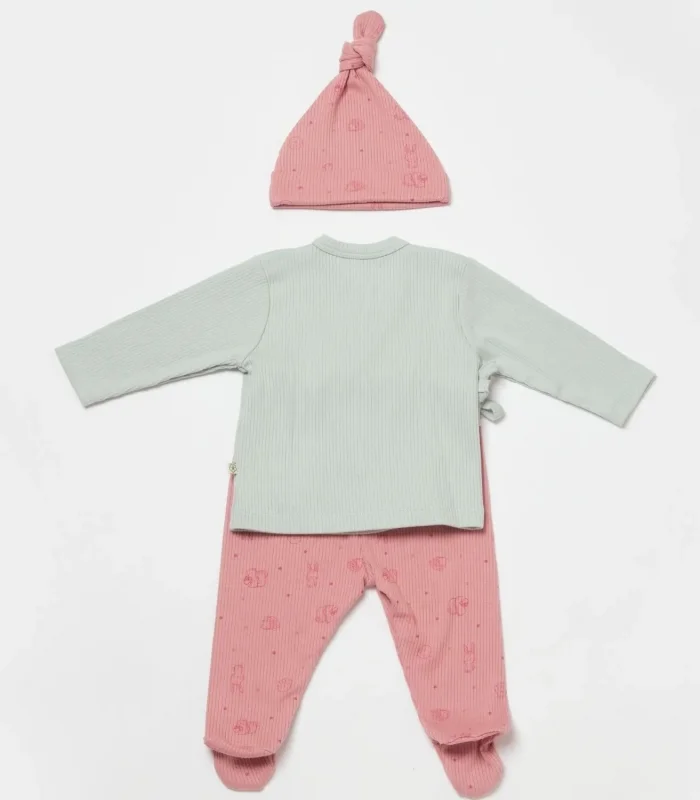 Bibaby Biorganic Modal Play With Me 3Lü Zıbın Set 58035 Mint