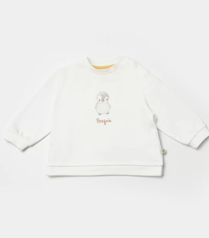 Bibaby Biorganic Penguin Club 2li Bebek Takım 59809 Ekru Gri