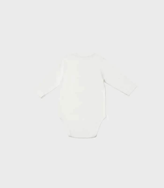 Bibaby Biorganic Penguin Club Bebek Body 56003 Ekru Gri
