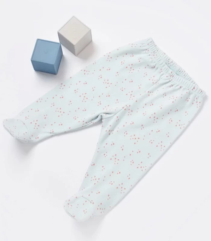 Bibaby Biorganic Pretty Ears Bunny Patikli Pantolon 57814 Mint
