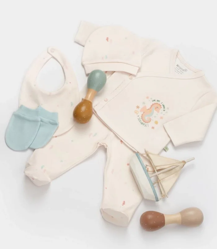 Bibaby Biorganic Save The Seahorse 5Li Hastane Çıkış Seti 62340 Bej-Mint