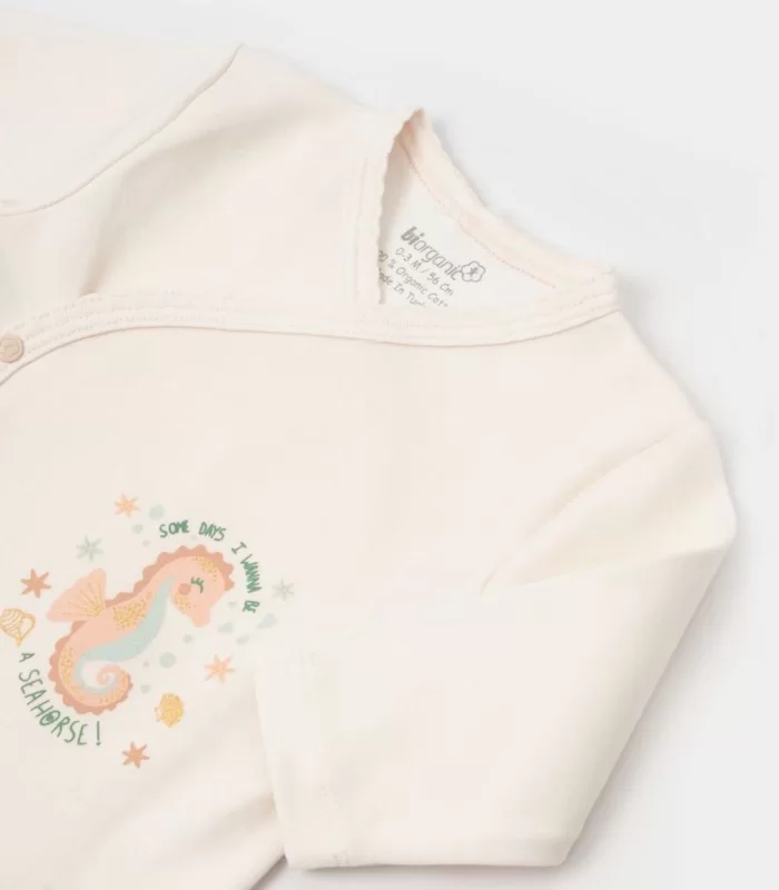 Bibaby Biorganic Save The Seahorse 5Li Hastane Çıkış Seti 62340 Bej-Mint