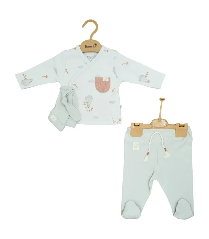 Bibaby Biorganic Teach Me 3Lü Zıbın Set 73340 Red