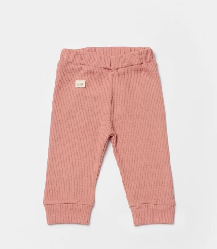 Bibaby Biorganic Waffle Smile Bebek Pantolon 57900 Red-Brown