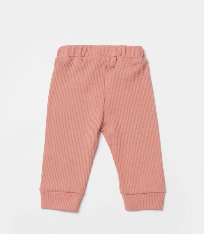 Bibaby Biorganic Waffle Smile Bebek Pantolon 57900 Red-Brown