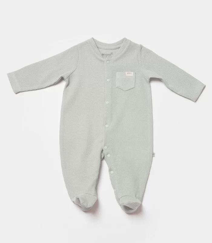 Bibaby Biorganic Waffle Smile Bebek Tulum 60743 Mint