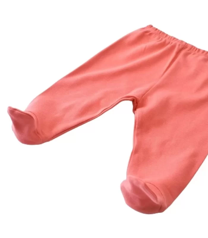 Bibaby Biorganic Wild Flowers Patikli Pantolon 57773 Coral