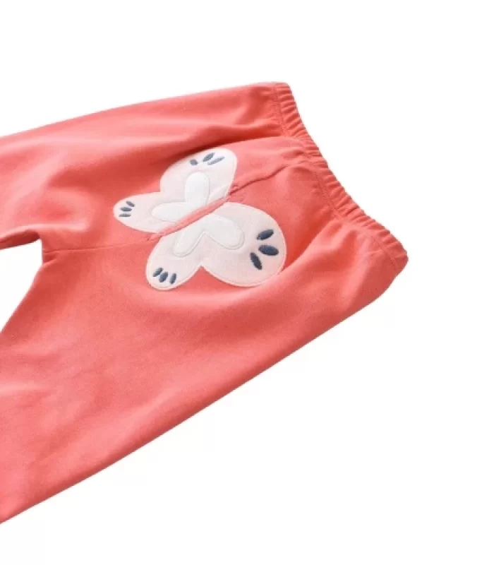 Bibaby Biorganic Wild Flowers Patikli Pantolon 57773 Coral