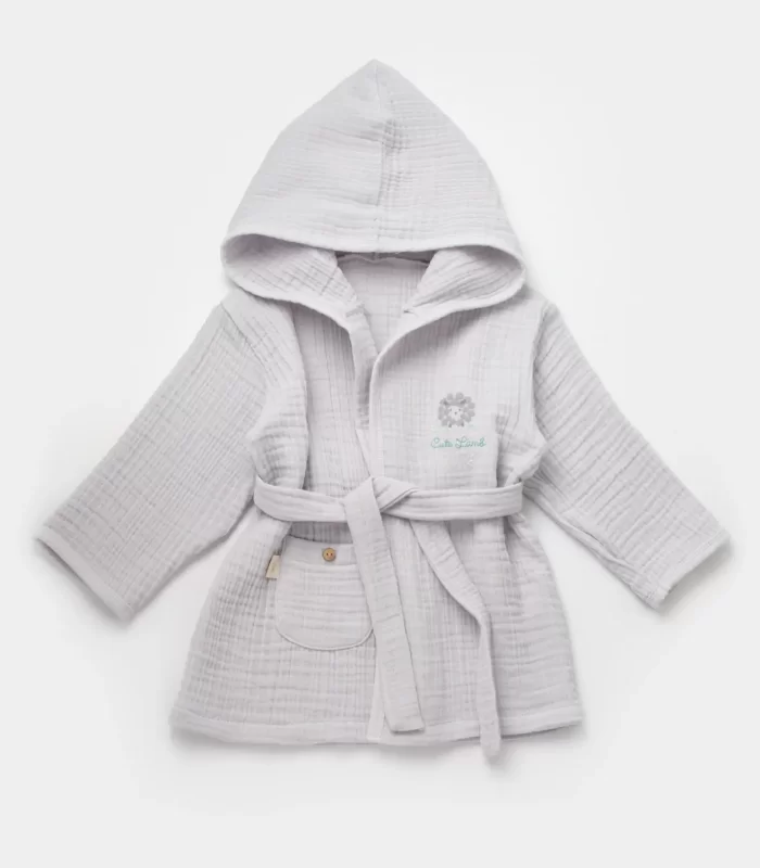 Bibaby Lamb Friends Bornoz 66467 Gri