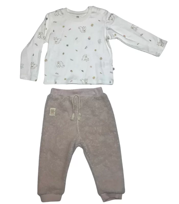 Bibaby Pretty Moments 3Lü Bebe Takım 73339 Ecru Pink