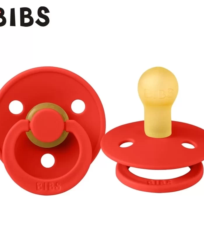 Bibs Colour Kauçuk Emzik 0-6 Ay Candy Apple
