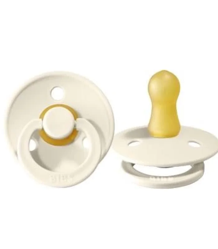 Bibs Colour Kauçuk Emzik 0-6 Ay Ivory