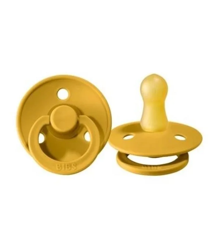 Bibs Colour Kauçuk Emzik 0-6 Ay Mustard